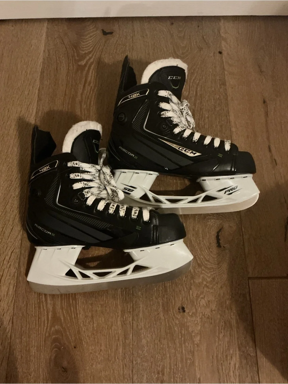 CCM Women's Black and White Ice Hockey Skates